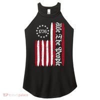 American Flag 1776 We The People Founding Fathers Constitution Women's Perfect Tri Rocker Tank thumb 0