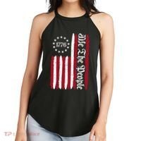 American Flag 1776 We The People Founding Fathers Constitution Women's Perfect Tri Rocker Tank thumb 2