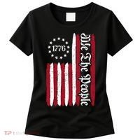 American Flag 1776 We The People Founding Fathers Constitution Women's T-Shirt thumb 0