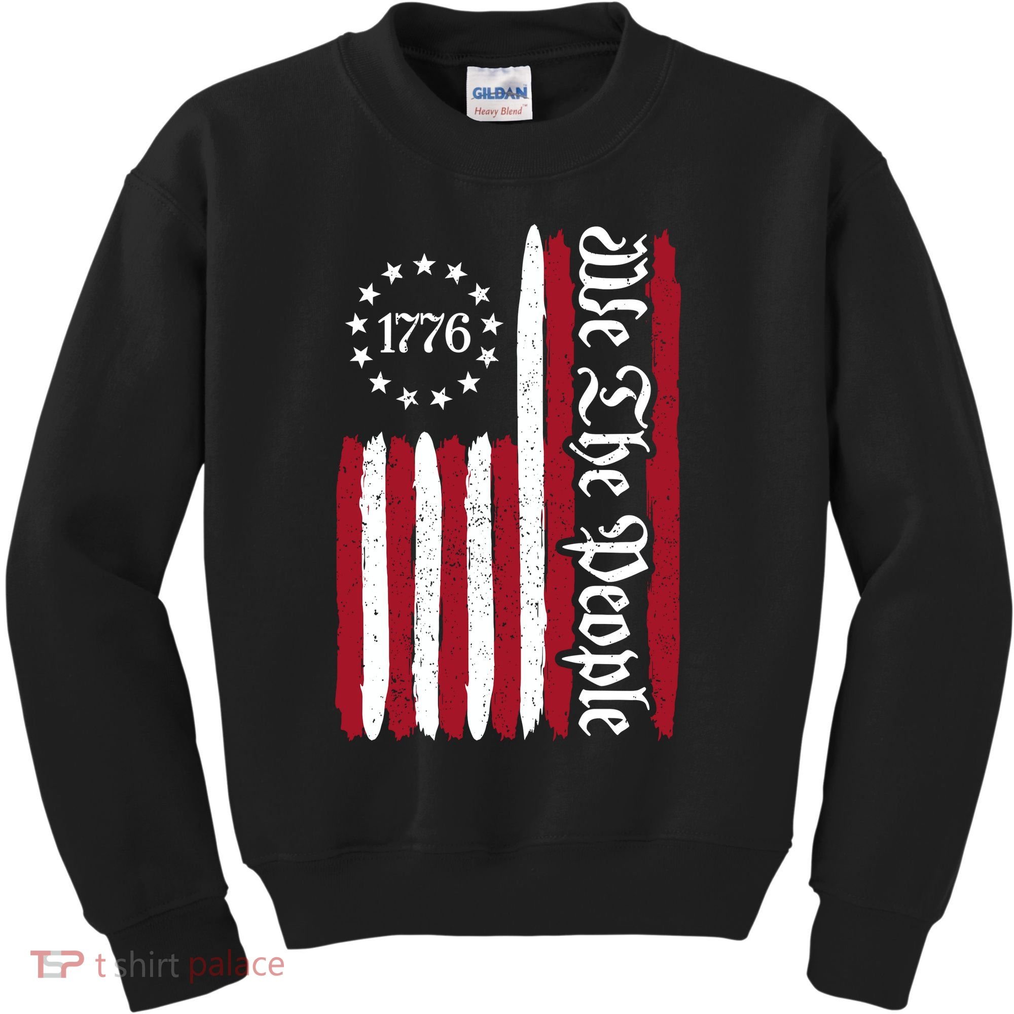 American Flag 1776 We The People Founding Fathers Constitution Kids Sweatshirt