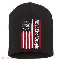 American Flag 1776 We The People Founding Fathers Constitution Short Acrylic Beanie thumb 0