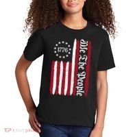 American Flag 1776 We The People Founding Fathers Constitution Kids T-Shirt thumb 2