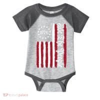 American Flag 1776 We The People Founding Fathers Constitution Infant Baby Jersey Bodysuit thumb 0