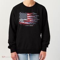 Air Force 250 Years USA Flag 250th Anniversary  Women's Sweatshirt thumb 0