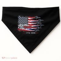 Air Force 250 Years USA Flag 250th Anniversary  USA-Made Doggie Bandana thumb 0