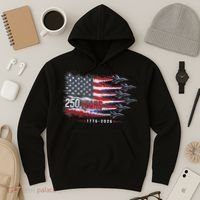 Air Force 250 Years USA Flag 250th Anniversary  Hoodie thumb 3
