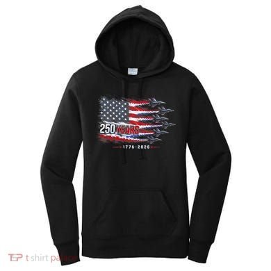 Air Force 250 Years USA Flag 250th Anniversary  Women's Hoodie