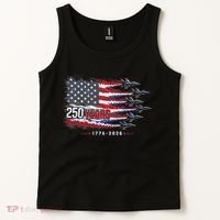 Air Force 250 Years USA Flag 250th Anniversary  Tank Top thumb 2