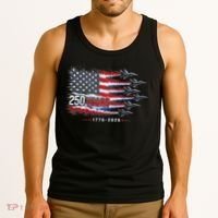 Air Force 250 Years USA Flag 250th Anniversary  Tank Top thumb 3