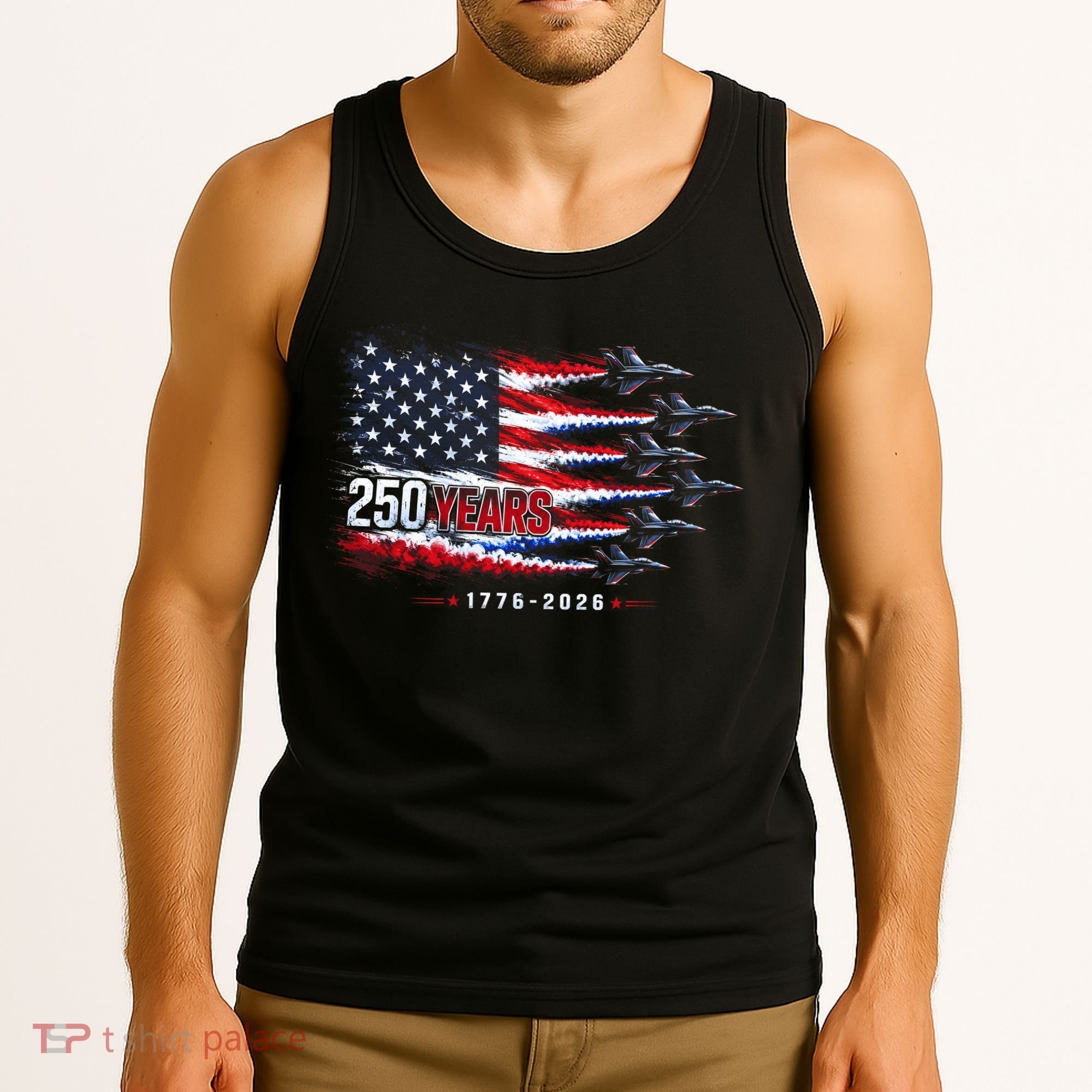 Air Force 250 Years USA Flag 250th Anniversary  Tank Top