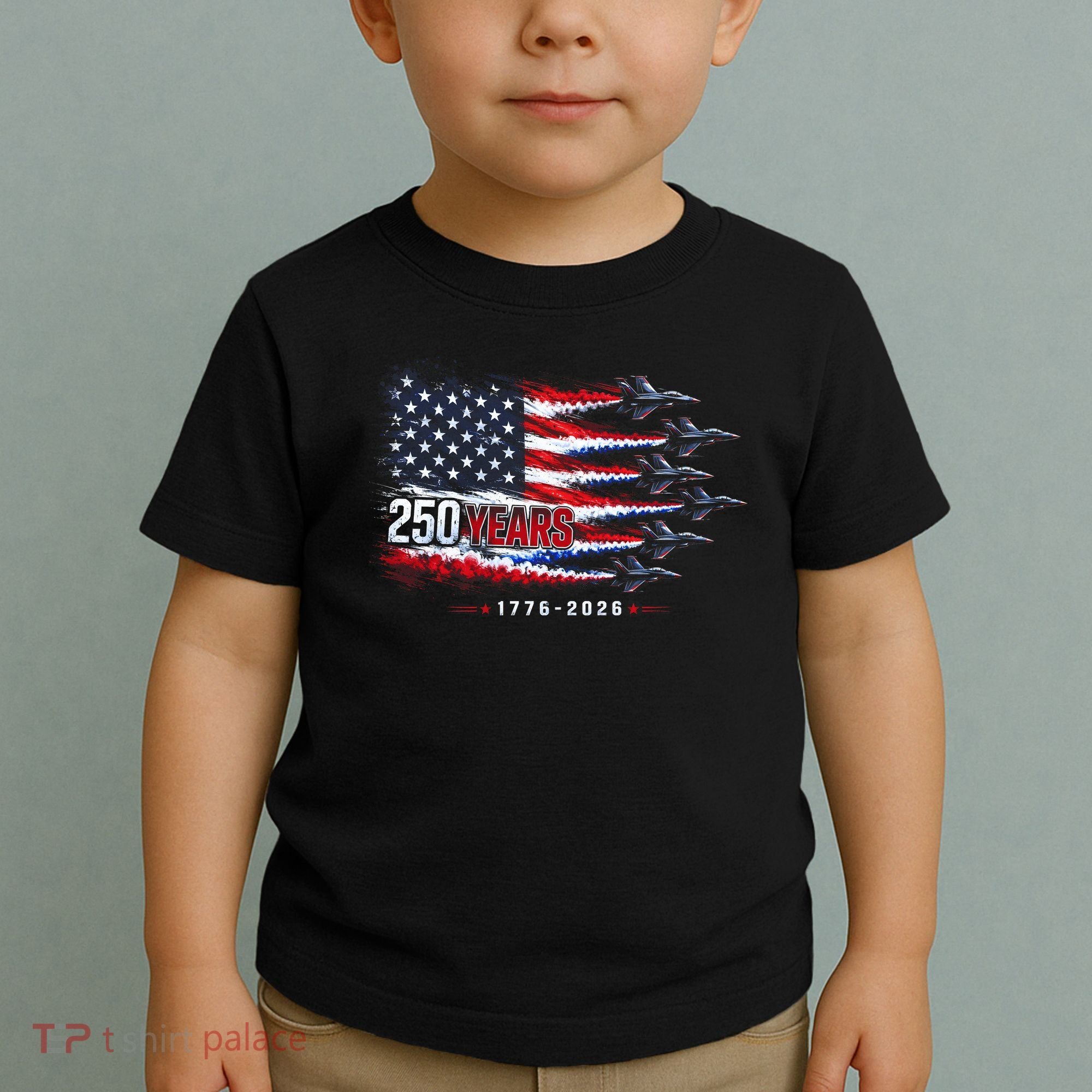 Air Force 250 Years USA Flag 250th Anniversary  Toddler T-Shirt