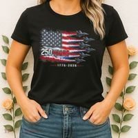 Air Force 250 Years USA Flag 250th Anniversary  Women's T-Shirt thumb 2