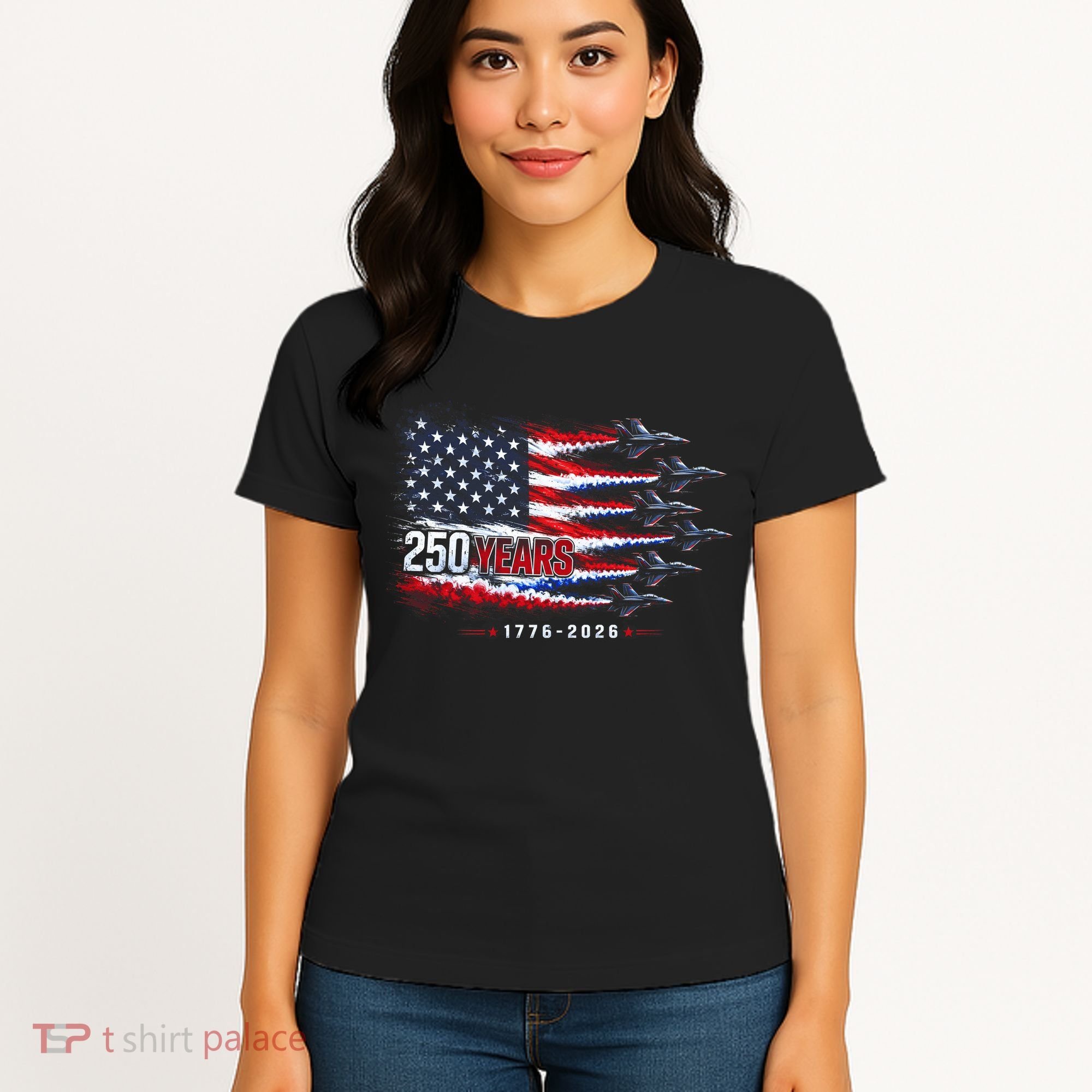 Air Force 250 Years USA Flag 250th Anniversary  Women's T-Shirt