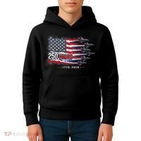 Air Force 250 Years USA Flag 250th Anniversary  Kids Hoodie thumb 4