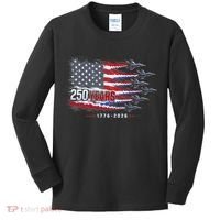 Air Force 250 Years USA Flag 250th Anniversary  Kids Long Sleeve Shirt thumb 0