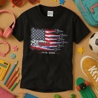 Air Force 250 Years USA Flag 250th Anniversary  Kids T-Shirt thumb 3