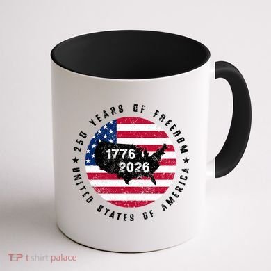 American Freedom 250th Anniversary 1776-2026 Coffee Mug back