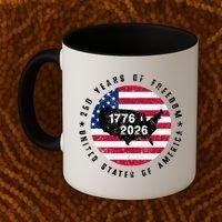 American Freedom 250th Anniversary 1776-2026 Coffee Mug thumb 2