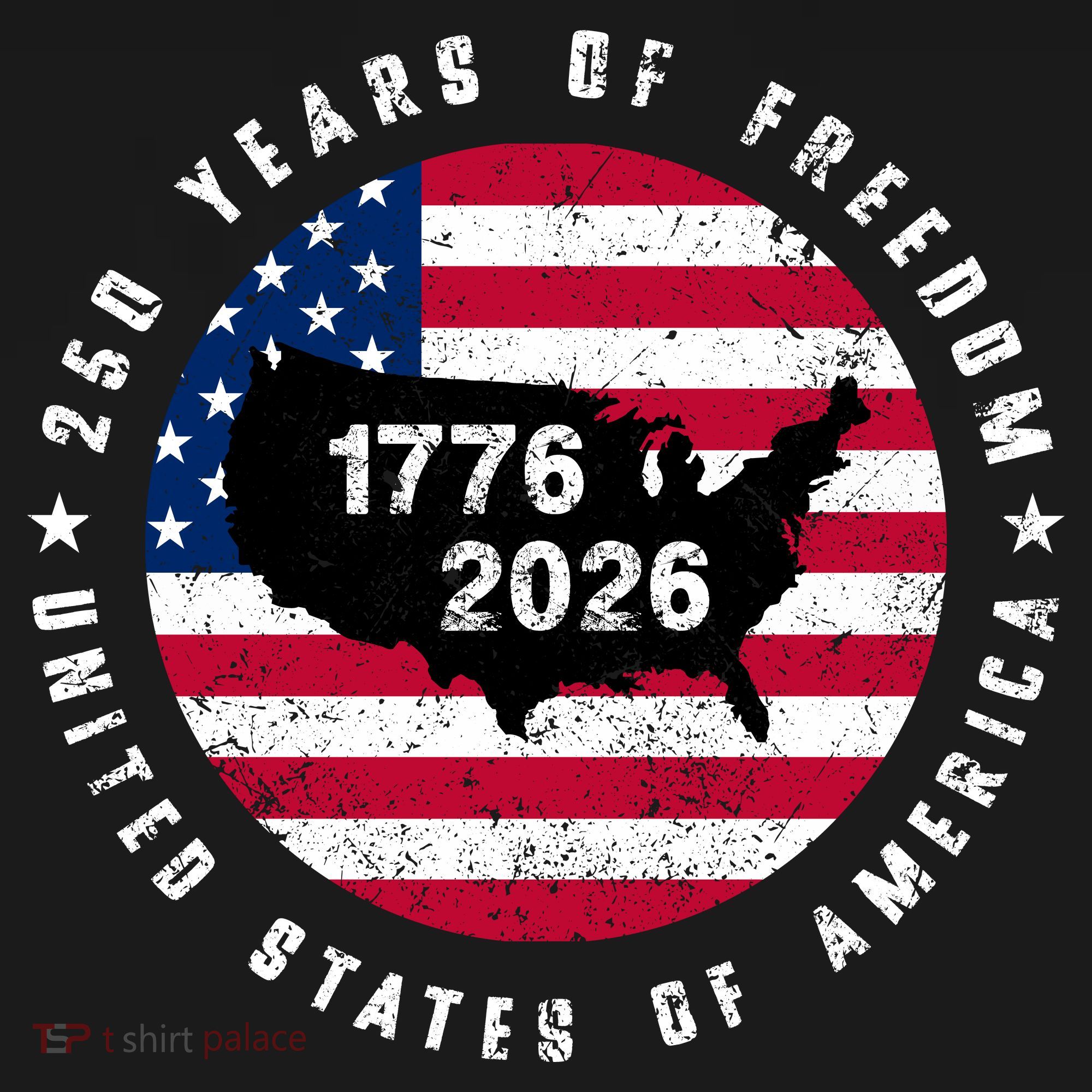American Freedom 250th Anniversary 1776-2026 Ornament