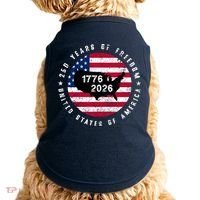 American Freedom 250th Anniversary 1776-2026 Doggie Tank thumb 0