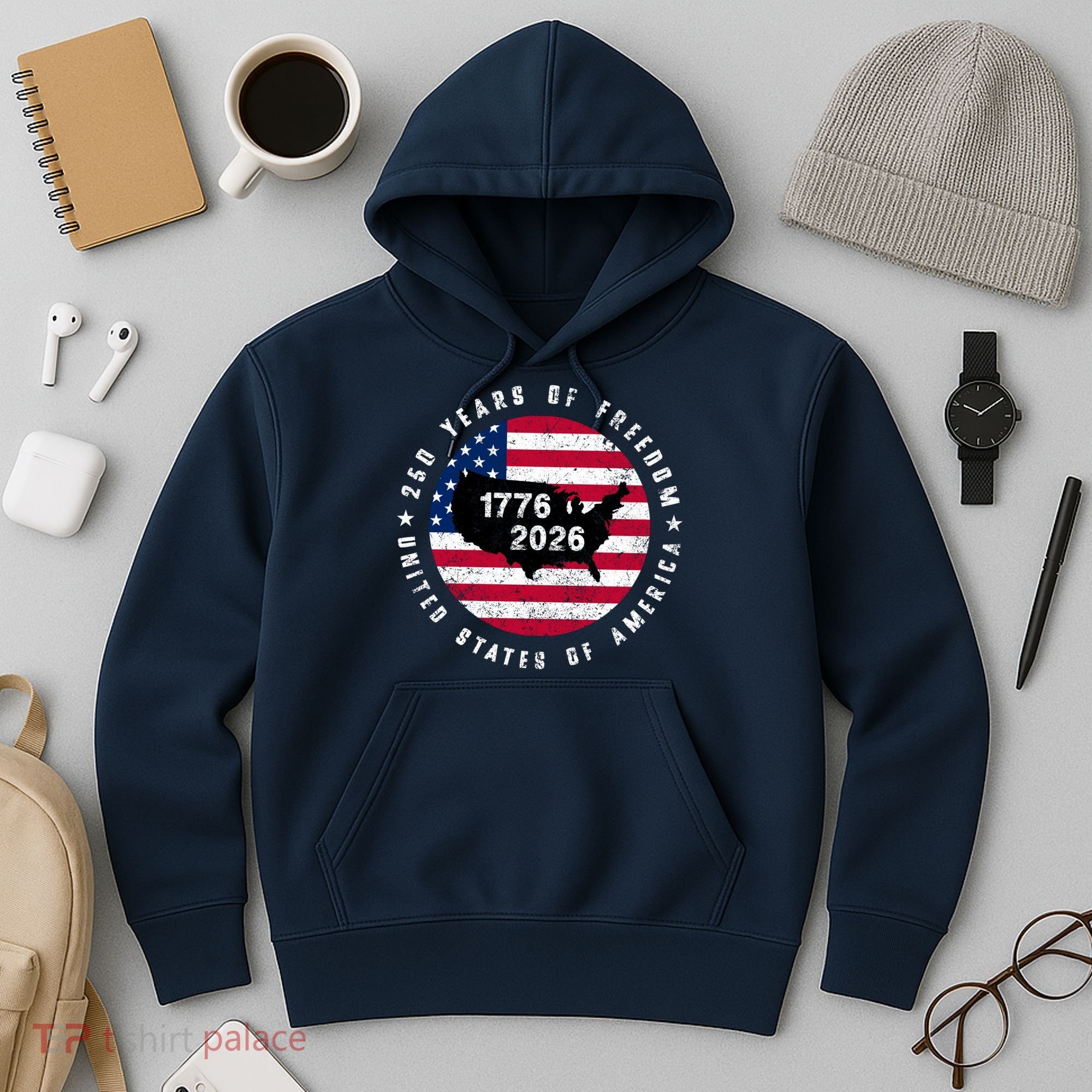 American Freedom 250th Anniversary 1776-2026 Hoodie