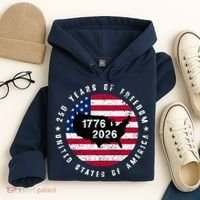 American Freedom 250th Anniversary 1776-2026 Hoodie thumb 4
