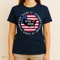 American Freedom 250th Anniversary 1776-2026 T-Shirt thumb 4