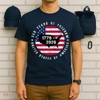 American Freedom 250th Anniversary 1776-2026 T-Shirt thumb 6