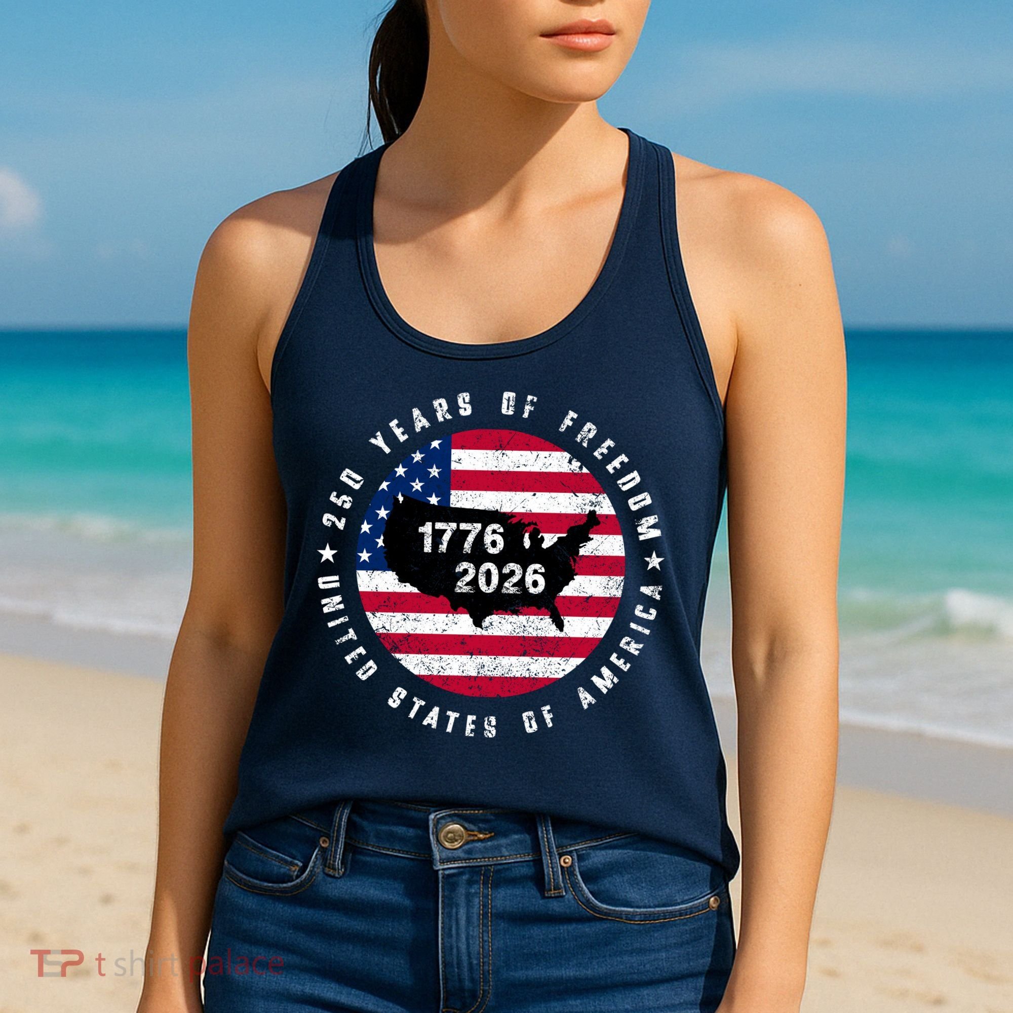 American Freedom 250th Anniversary 1776-2026 Women's Tank Top