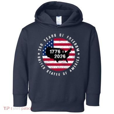 American Freedom 250th Anniversary 1776-2026 Toddler Hoodie