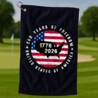 American Freedom 250th Anniversary 1776-2026 Golf Towel thumb 1