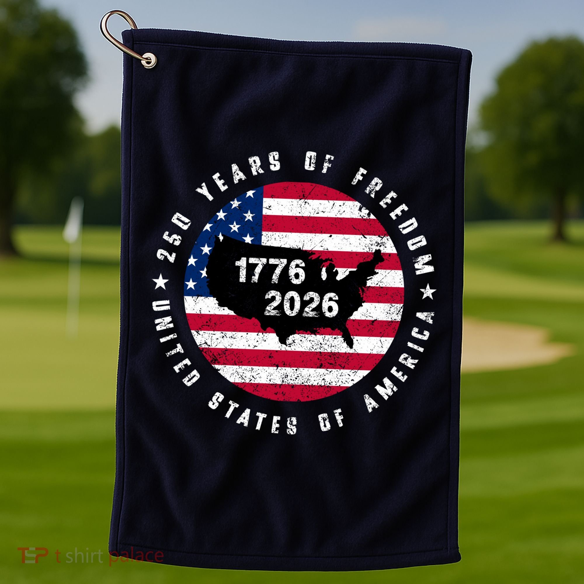 American Freedom 250th Anniversary 1776-2026 Golf Towel