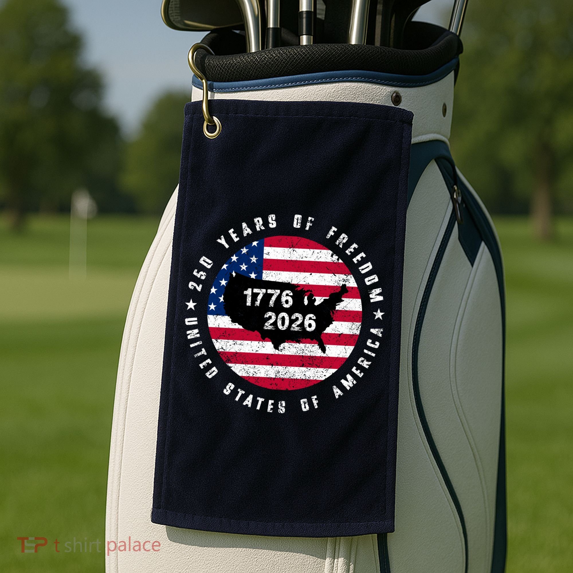 American Freedom 250th Anniversary 1776-2026 Golf Towel