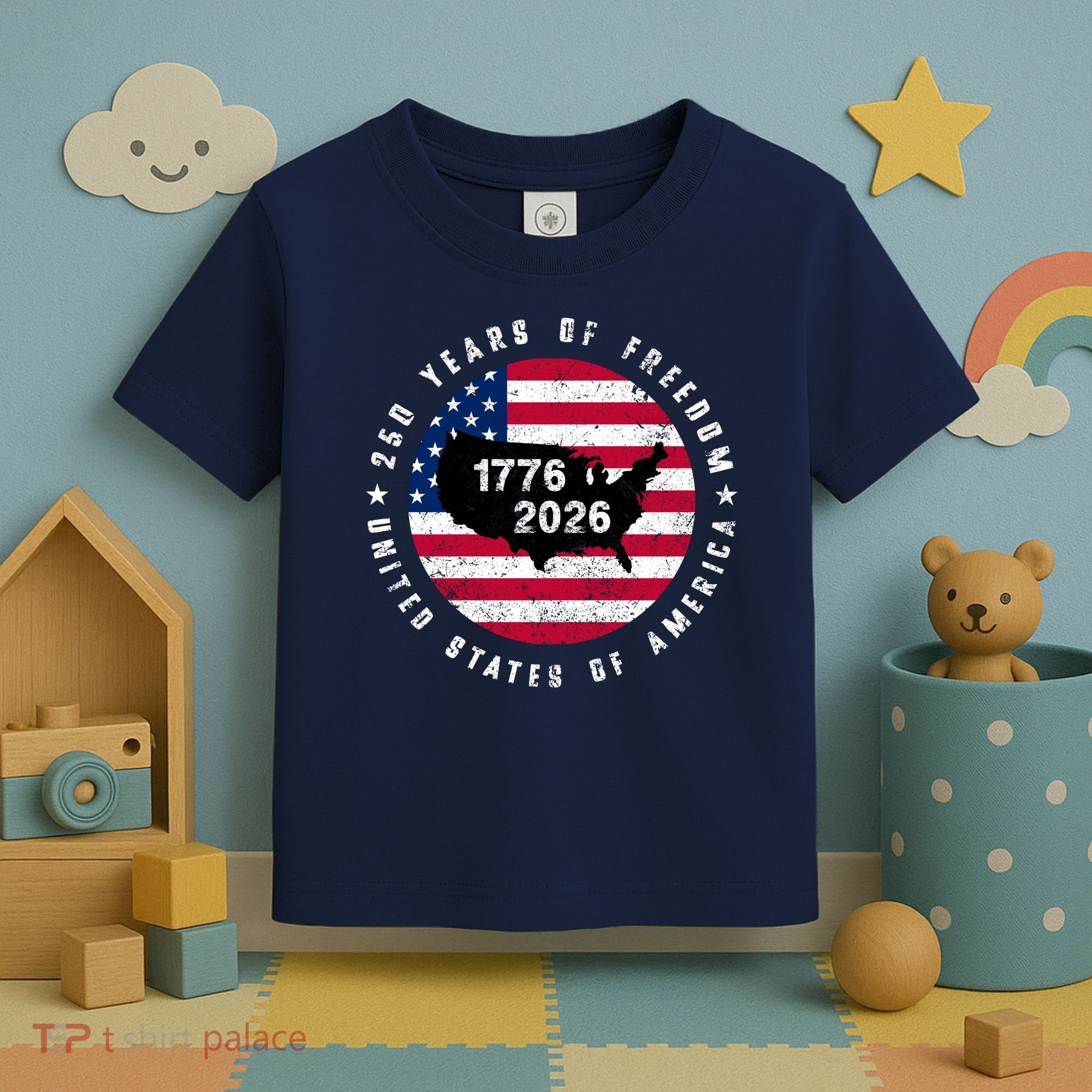 American Freedom 250th Anniversary 1776-2026 Toddler T-Shirt