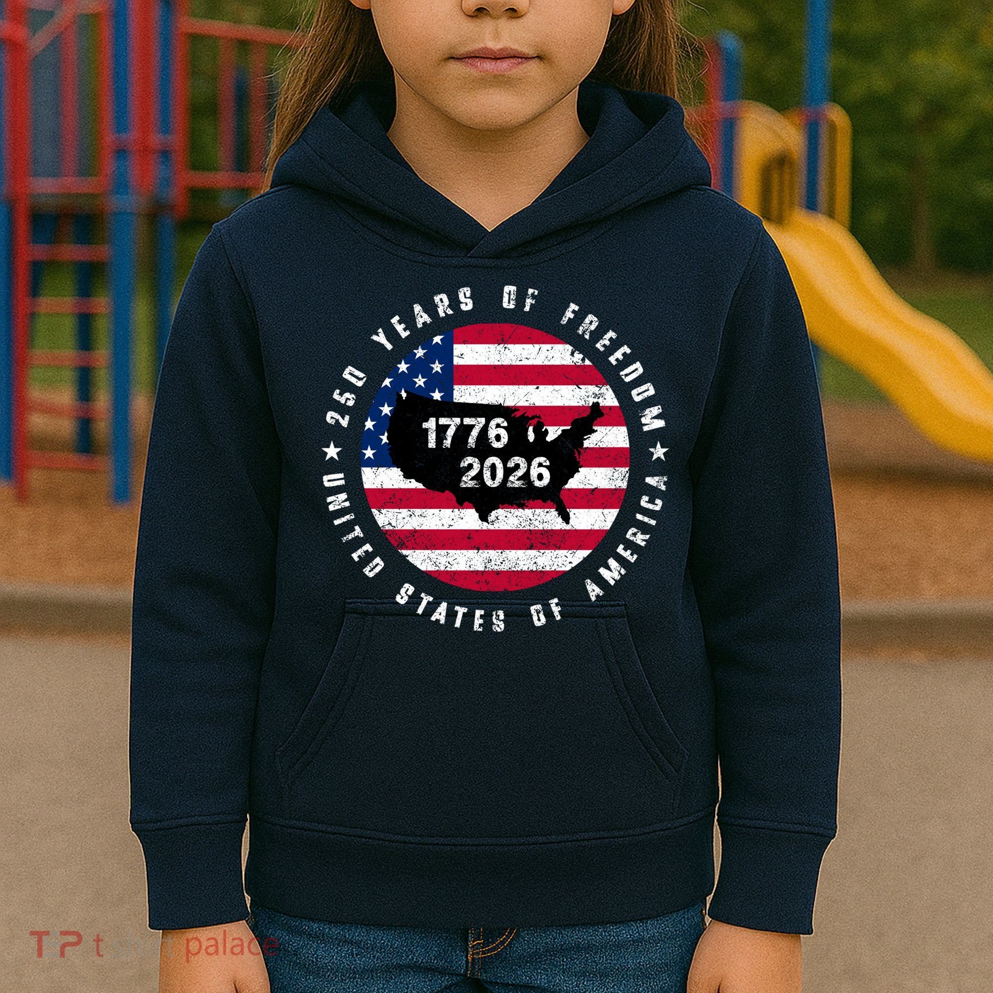 American Freedom 250th Anniversary 1776-2026 Kids Hoodie