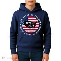 American Freedom 250th Anniversary 1776-2026 Kids Hoodie thumb 4