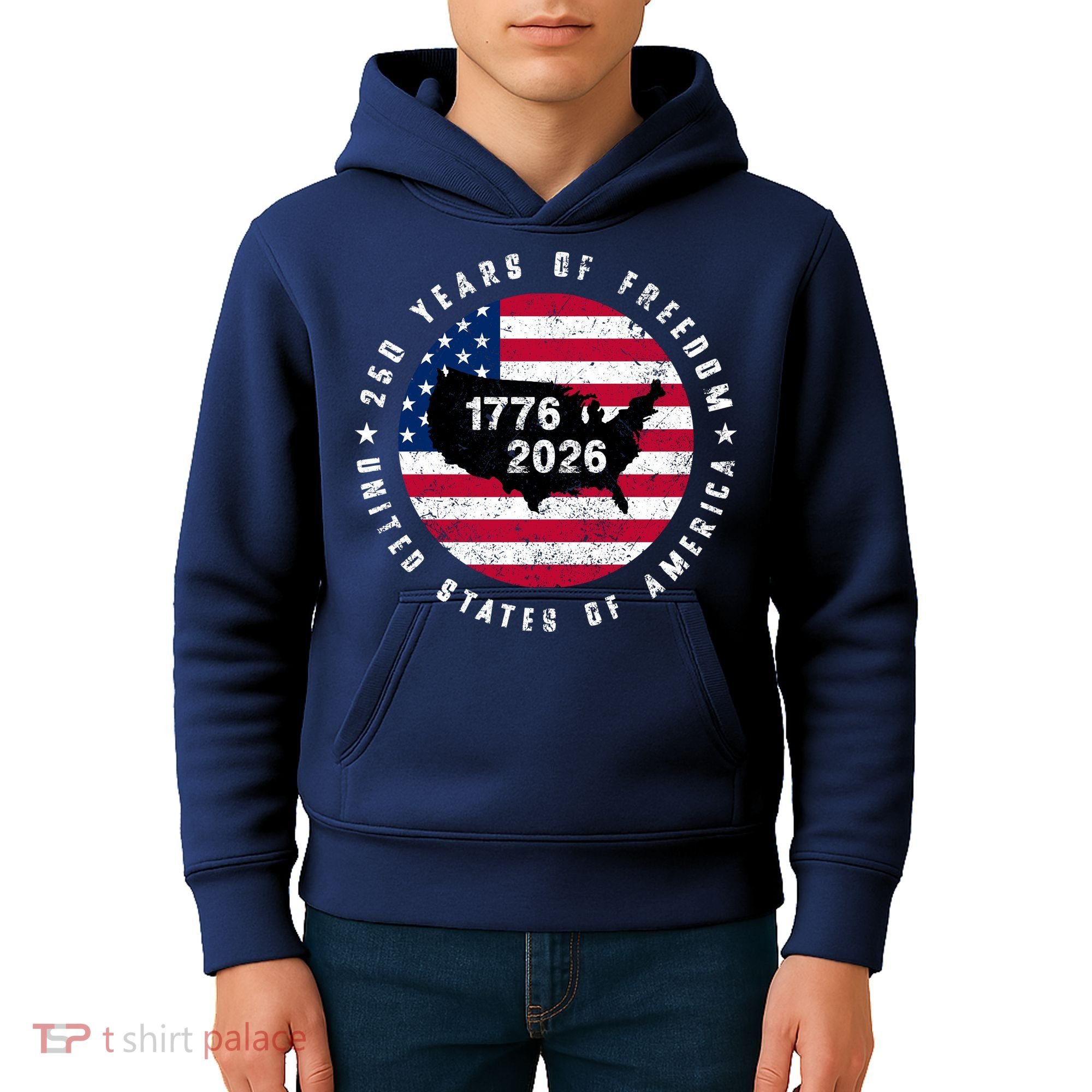 American Freedom 250th Anniversary 1776-2026 Kids Hoodie