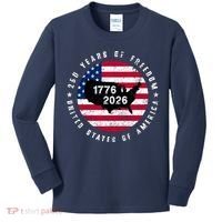American Freedom 250th Anniversary 1776-2026 Kids Long Sleeve Shirt thumb 0