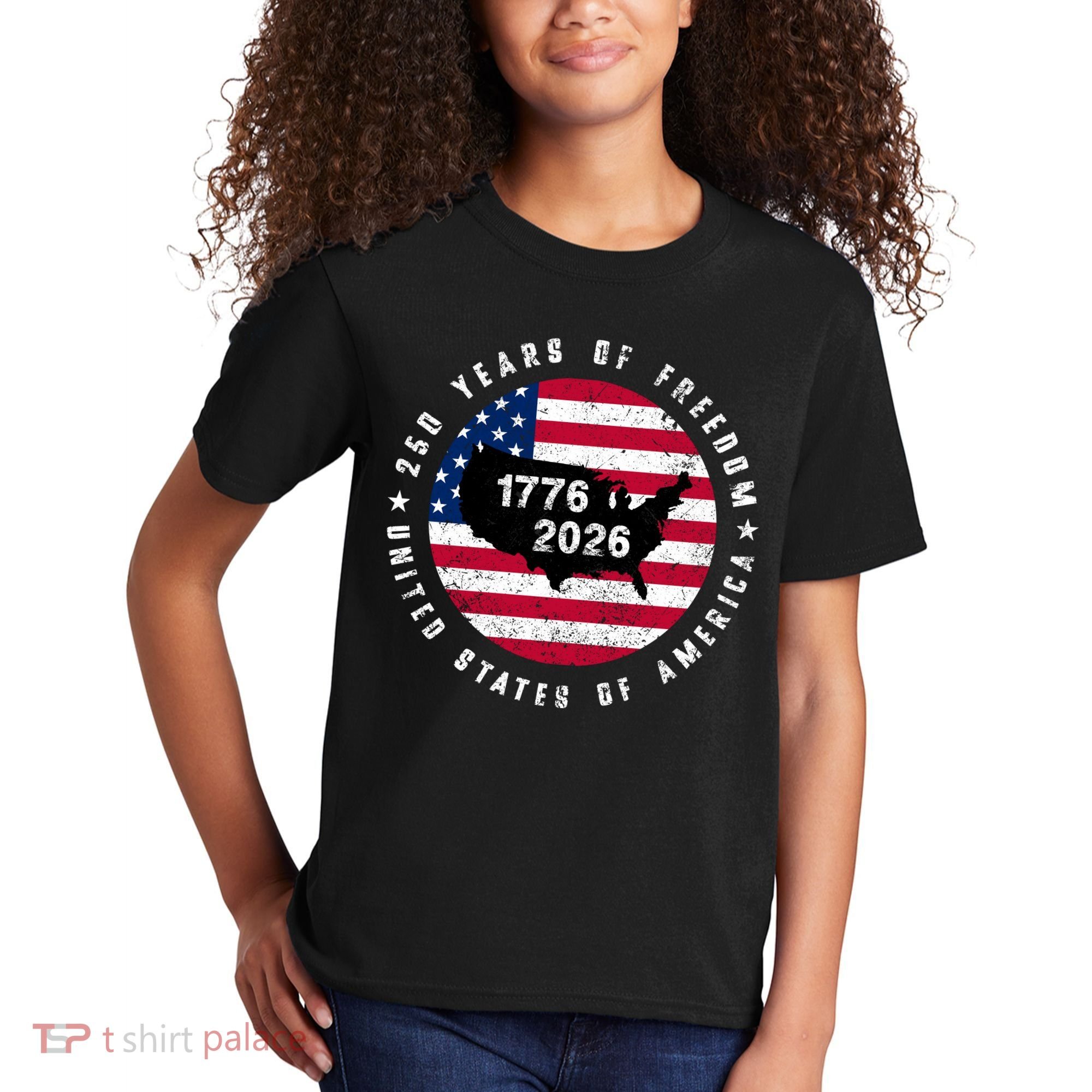 American Freedom 250th Anniversary 1776-2026 Kids T-Shirt
