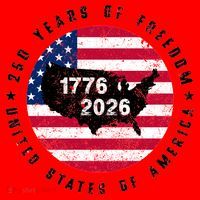 American Freedom 250th Anniversary 1776-2026 Santa Hat thumb 1