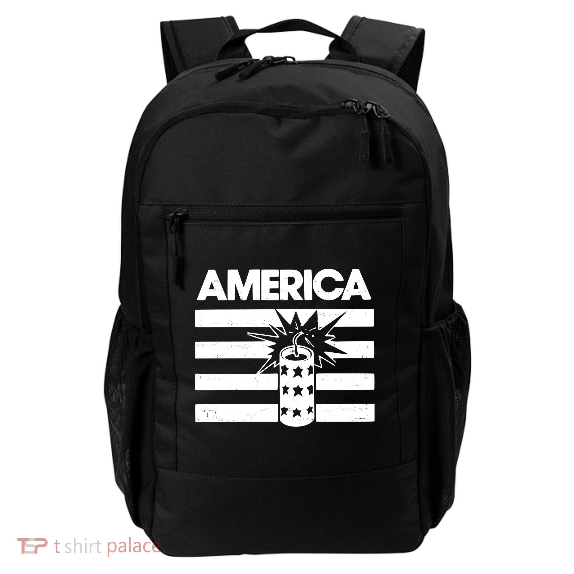 America Firework 4th Of July Flag Backpack