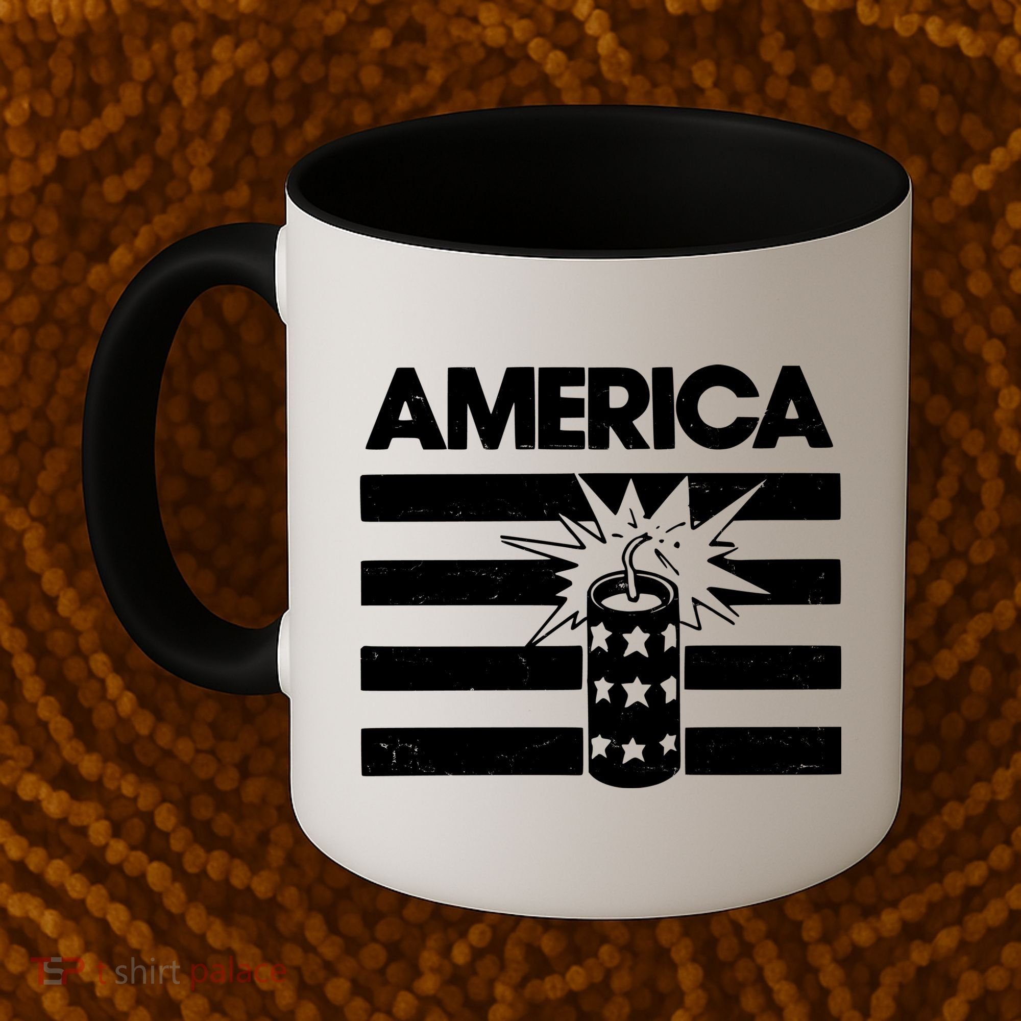America Firework 4th Of July Flag Coffee Mug