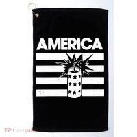 America Firework 4th Of July Flag Golf Towel thumb 0