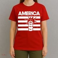 America Firework 4th Of July Flag T-Shirt thumb 4