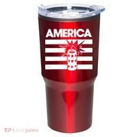 America Firework 4th Of July Flag Tumbler thumb 0