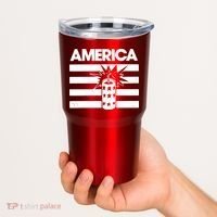 America Firework 4th Of July Flag Tumbler thumb 2