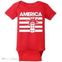 America Firework 4th Of July Flag Baby Bodysuit thumb 0