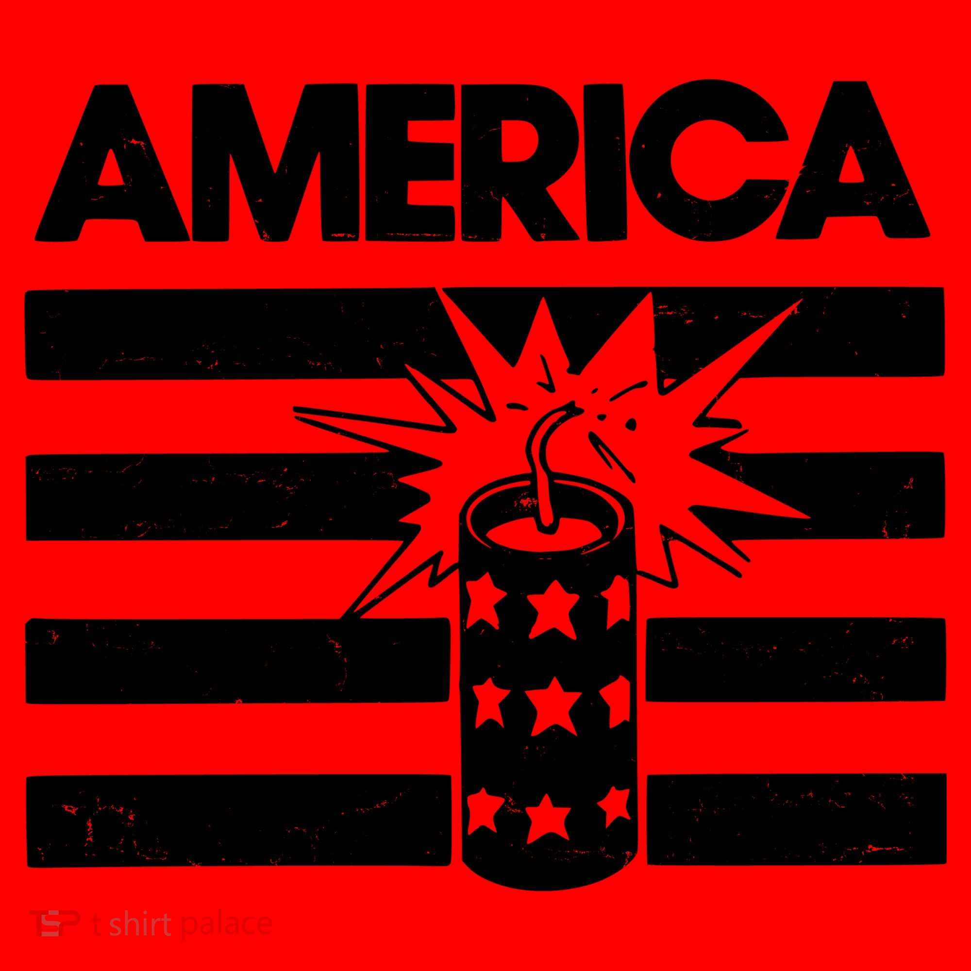 America Firework 4th Of July Flag Santa Hat