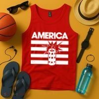 America Firework 4th Of July Flag Tank Top thumb 4