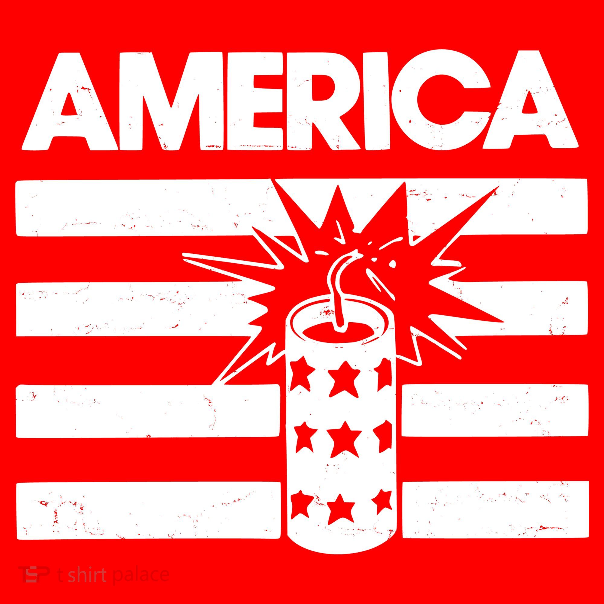 America Firework 4th Of July Flag Toddler T-Shirt